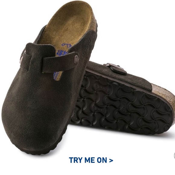 NWOT Boston Soft Bed Birkenstocks in Suede Leather - Mocha - Picture 1 of 5